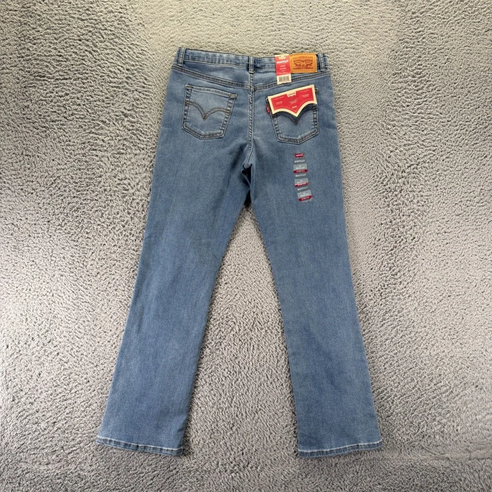 Levi's Jeans Girls 14 Blue Cotton Denim Bootcut Faded Streetwear Travel Stretch